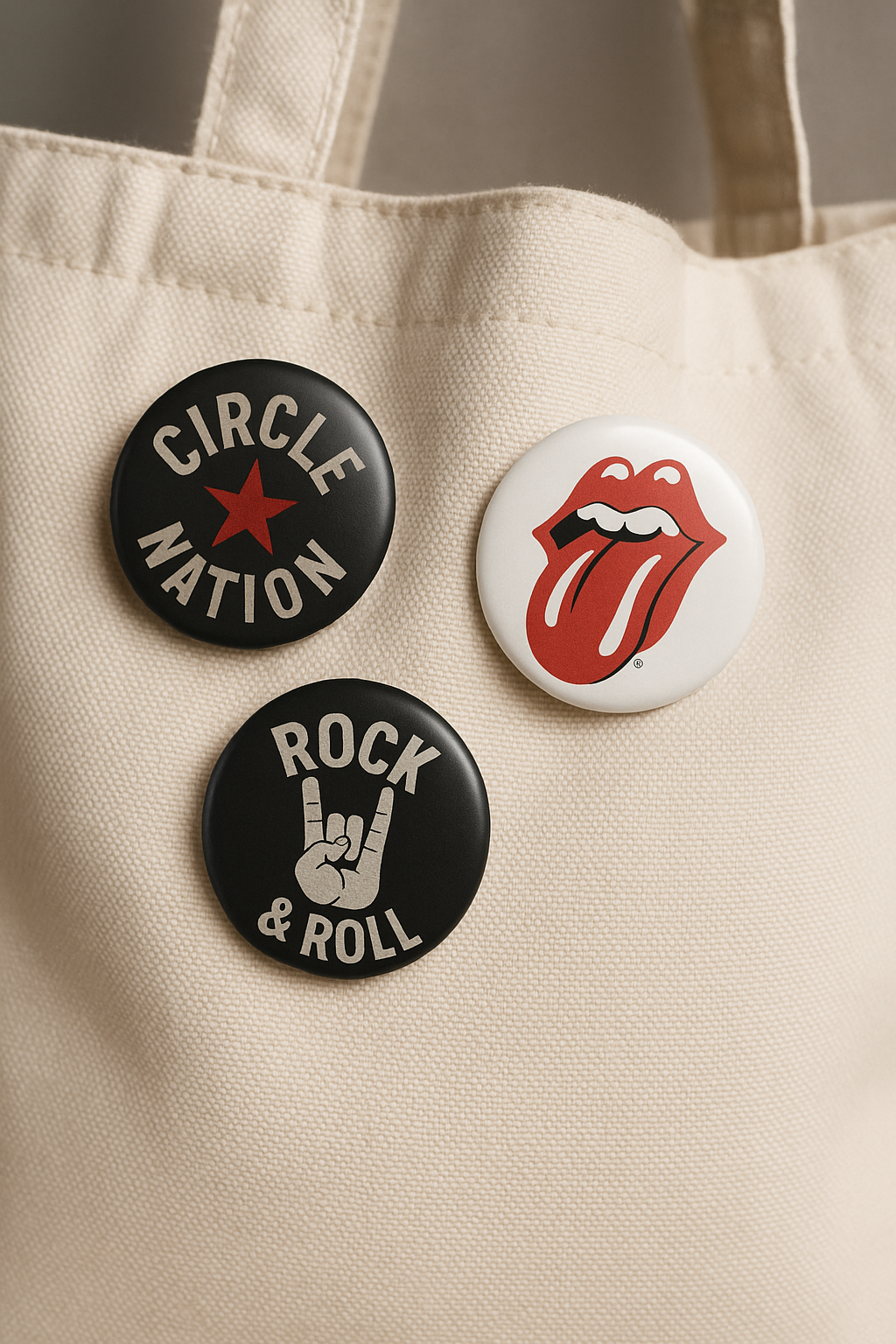 Badge Hubert-Félix Thiéfaine Circle Nation collector 56 mm