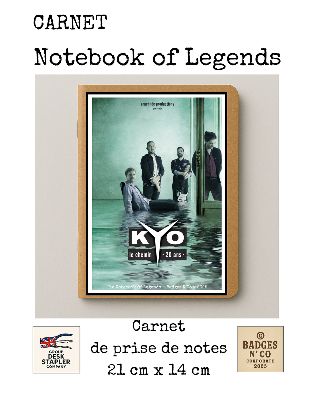 Kyo – carnet Notebook of Legend