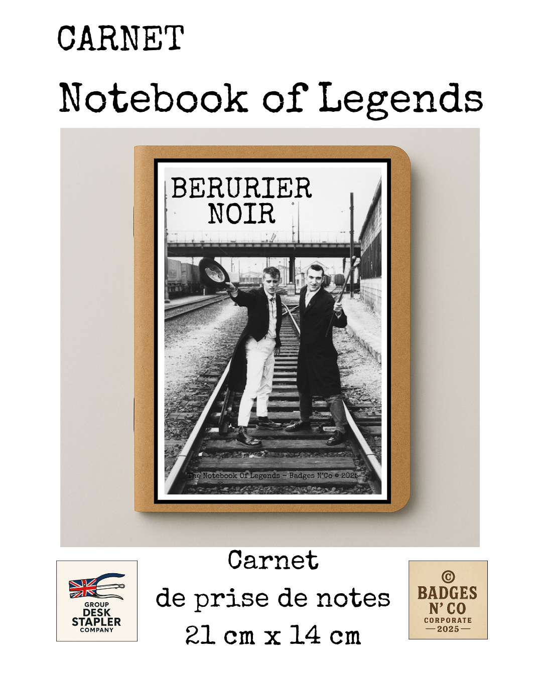 Bérurier Noir – carnet Notebook of Legend