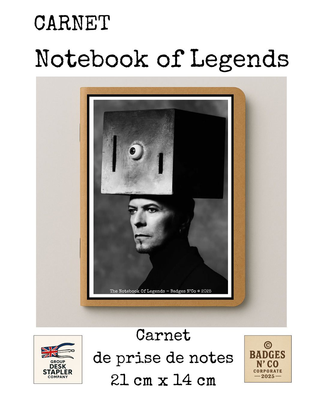 David Bowie – carnet Notebook of Legend