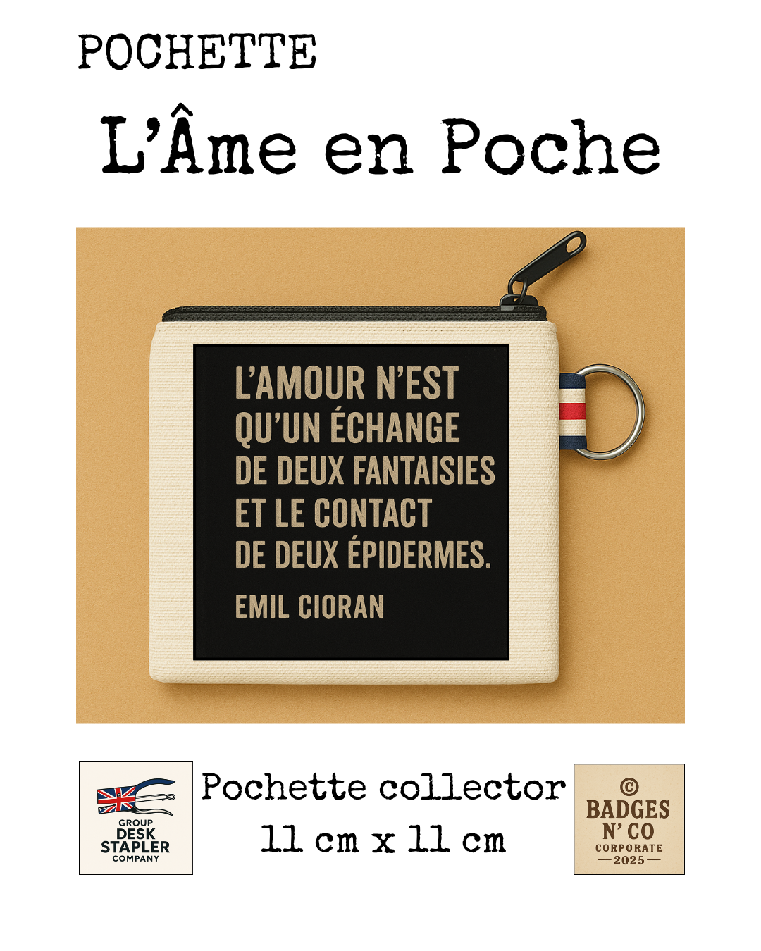 Pochette L’Âme en Poche Emil Cioran 11x11 cm