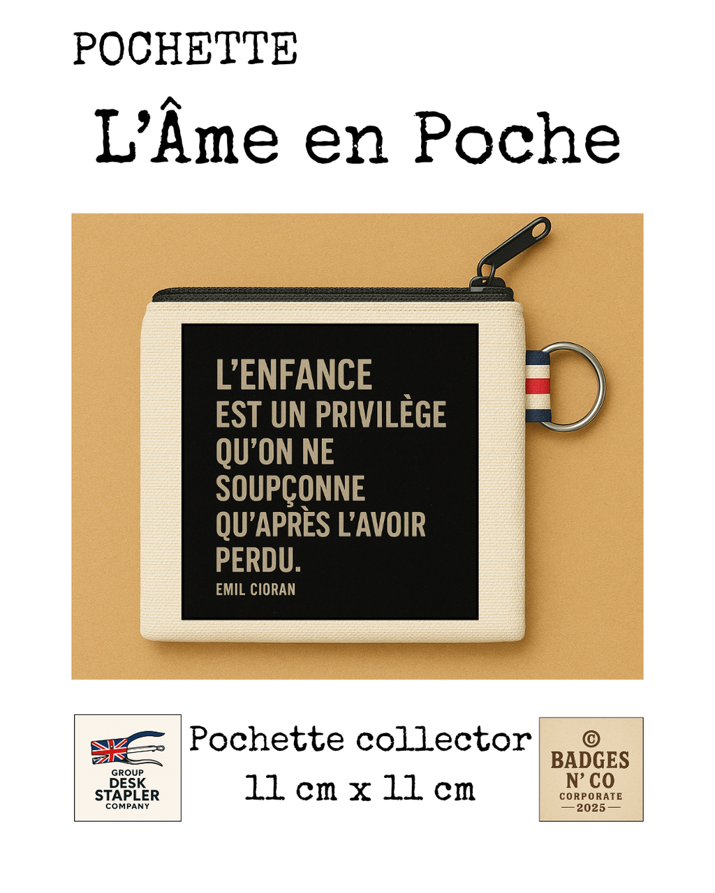 Pochette L’Âme en Poche Emil Cioran 11x11 cm
