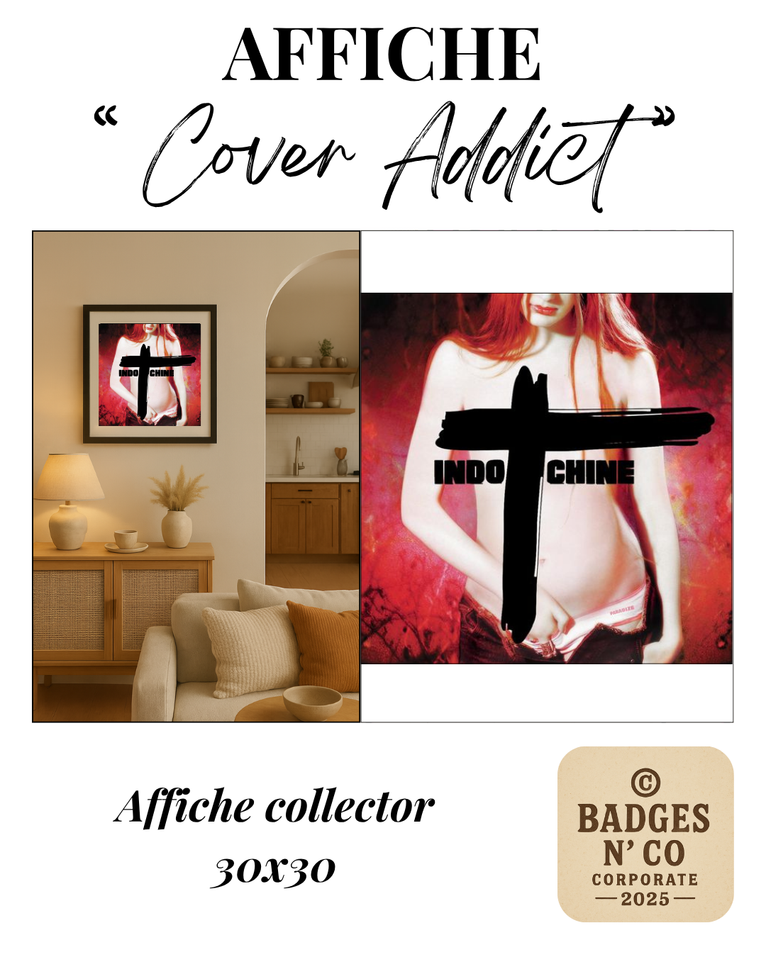 🌆 Collection Indochine | Affiches collector 30 x 30  cm