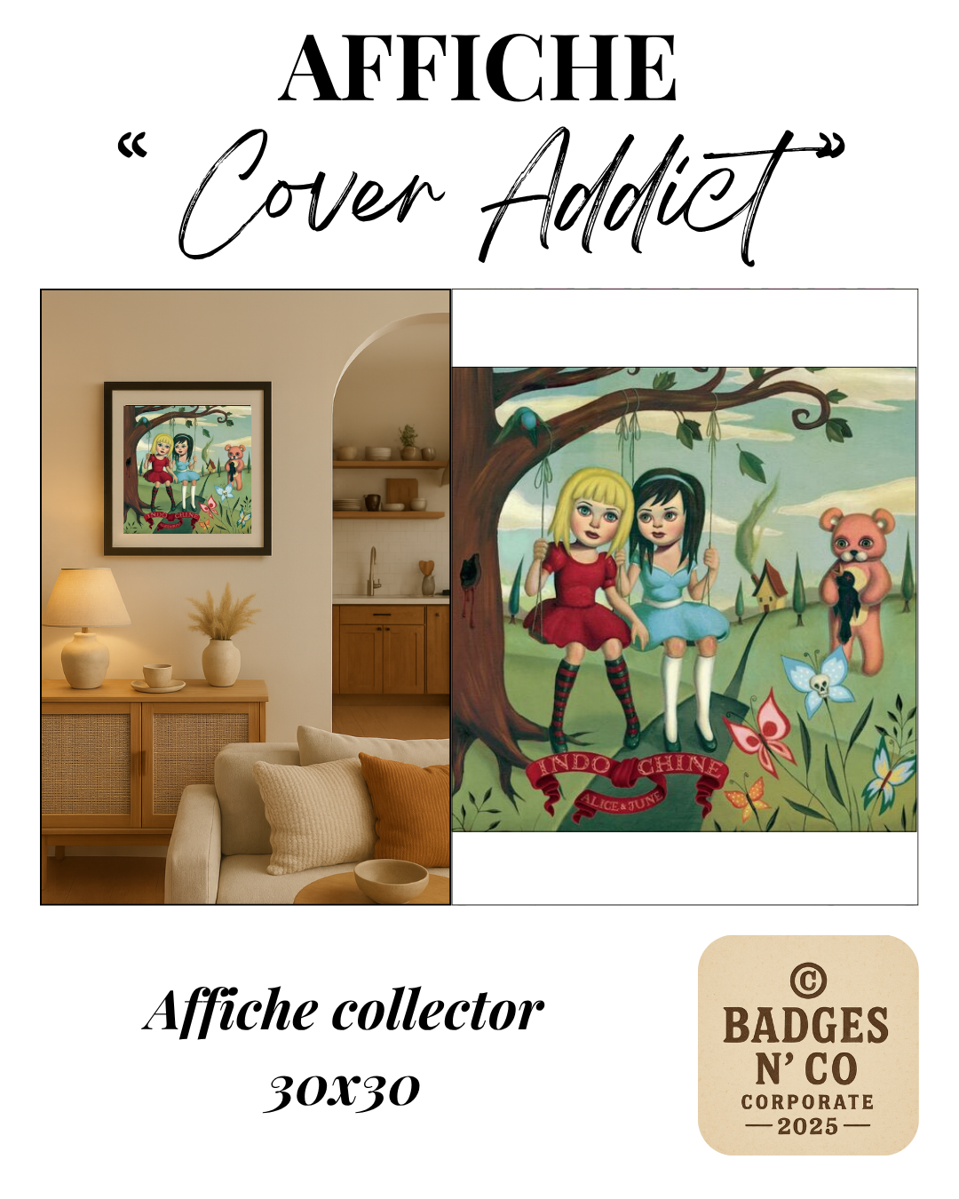 🌆 Collection Indochine | Affiches collector 30 x 30  cm