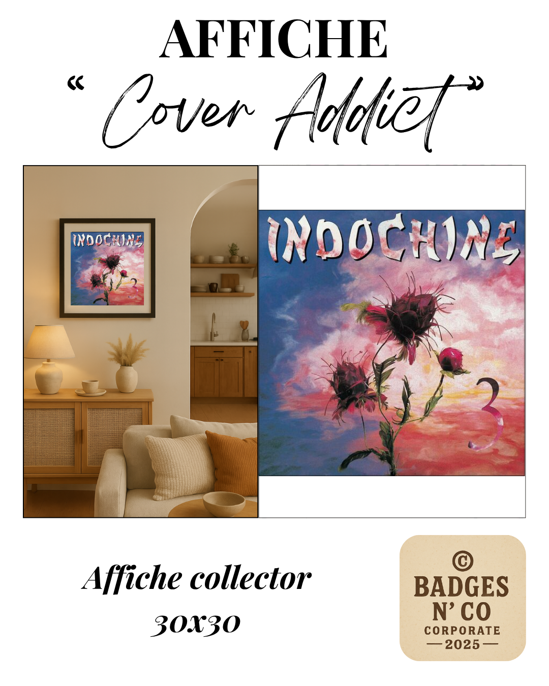 🌆 Collection Indochine | Affiches collector 30 x 30  cm