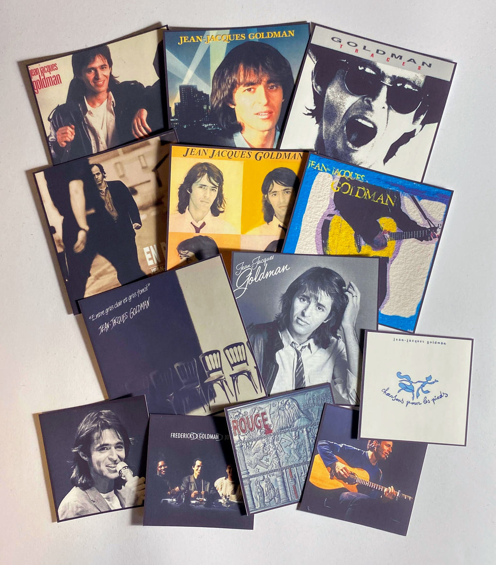Stickers JJ Goldman collection Sticker Vibes 13 autocollants chanson française collector design musical