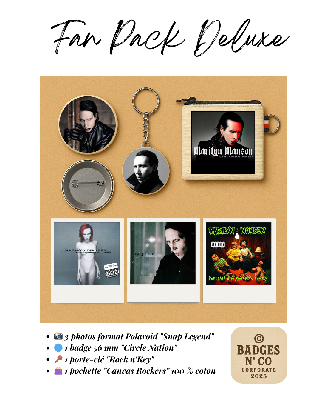 🎤 Marilyn Manson – Fan Pack Deluxe Collector !