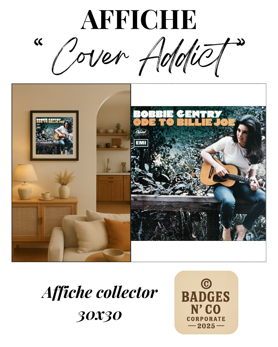 🖼️ Bobbie Gentry - Affiche de l’album Ode to Billie Joe