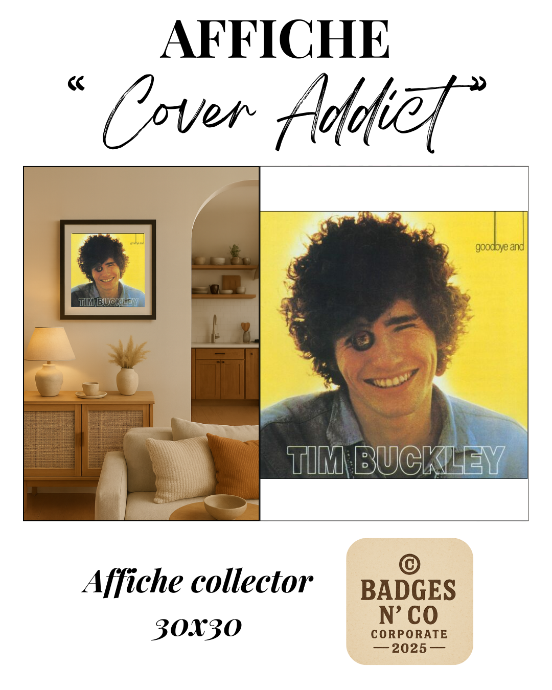 🖼️ Tim Buckley - Affiche de l’album Goodbye and Hello