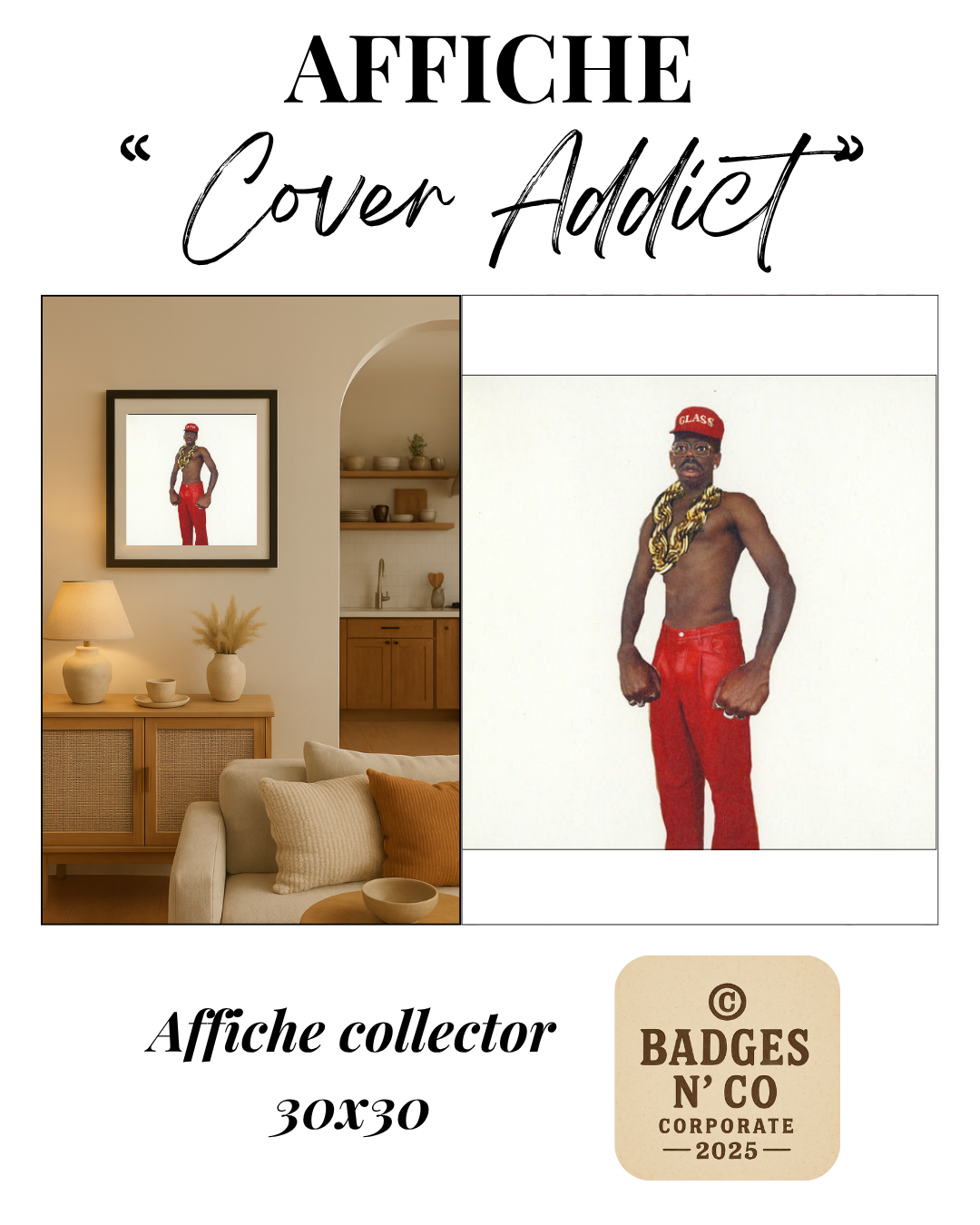 🎨 Tyler, The Creator | Affiche collector 30 x 30 cm 🌺