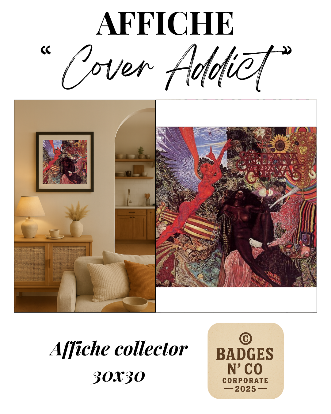 🎨 Santana - Affiche de l’album Abraxas