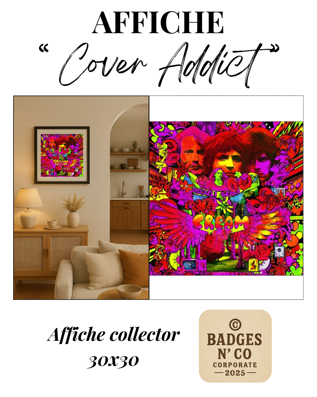 🖼️ Affiche - Cream - Disraeli Gears