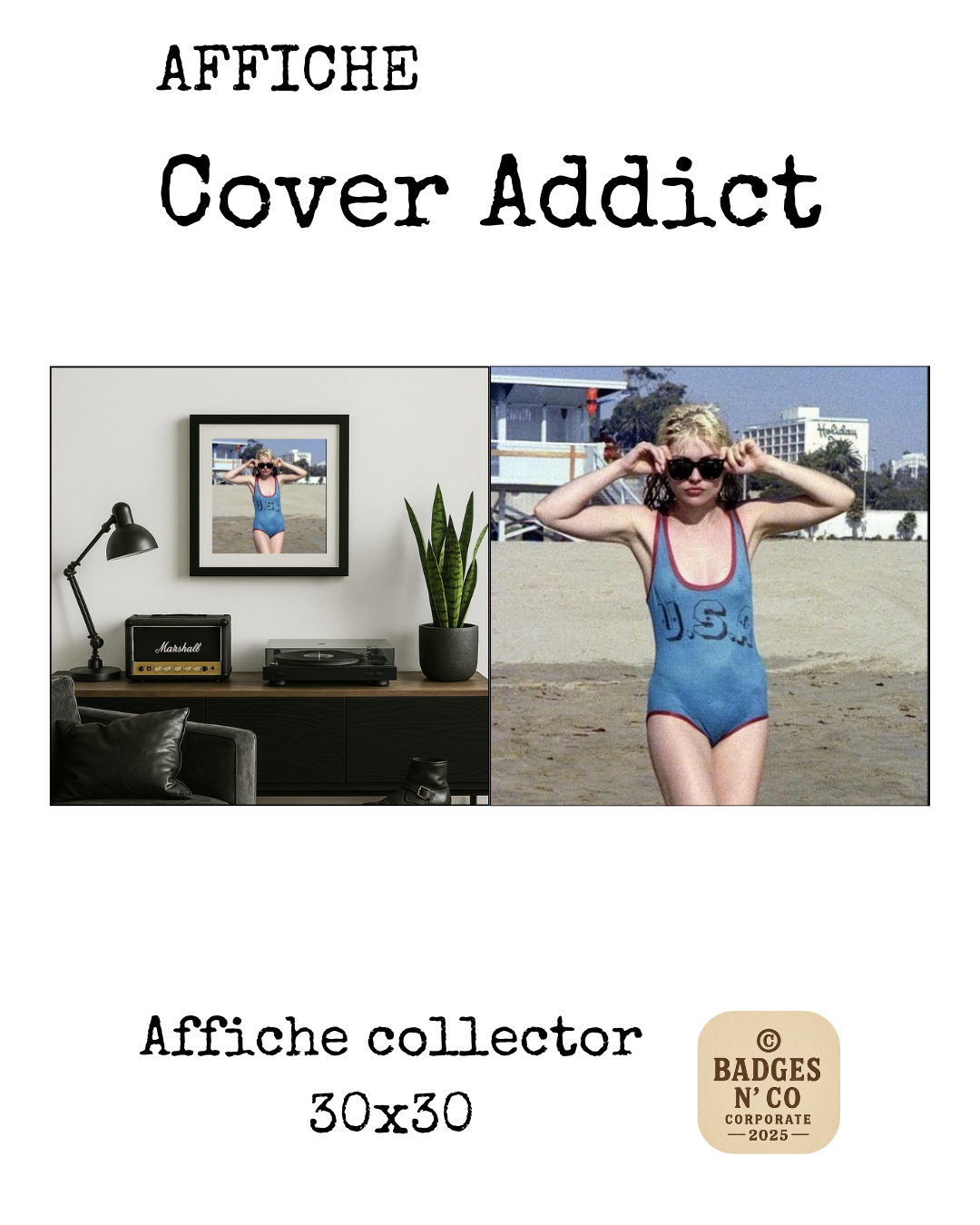Debbie Harry | Affiche collector Cover Addict 30 x 30 cm – Blondie
