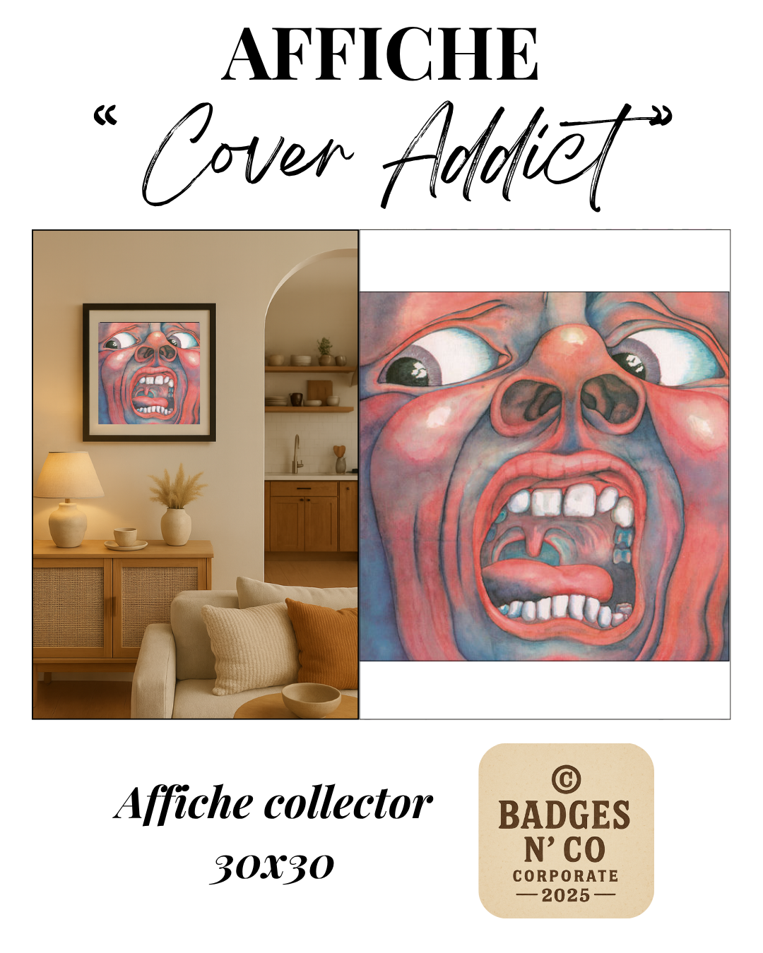 🎨 King Crimson - Affiche de l’album In the Court of the Crimson King