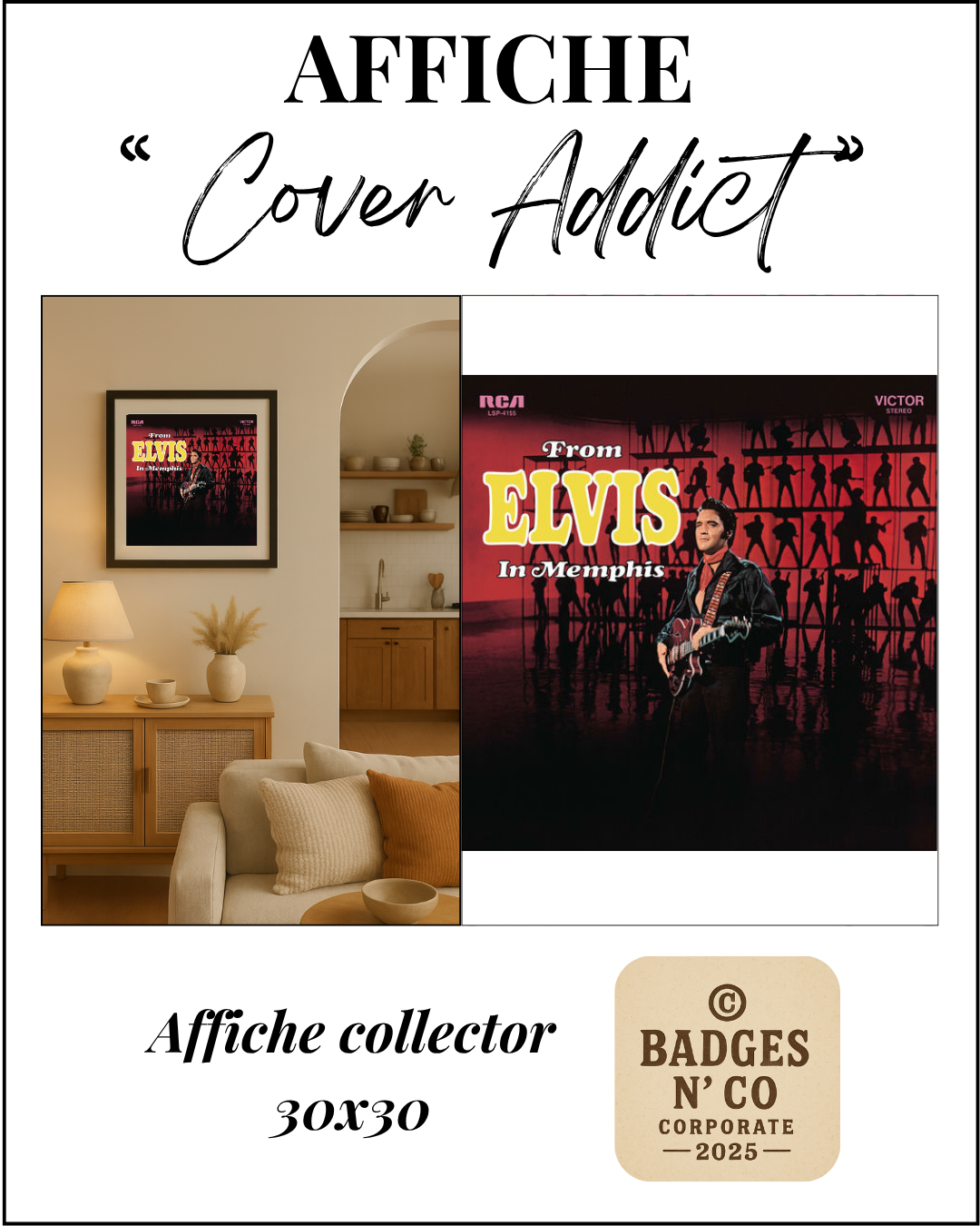 🖼️ Elvis Presley - Affiche de l’album From Elvis in Memphis