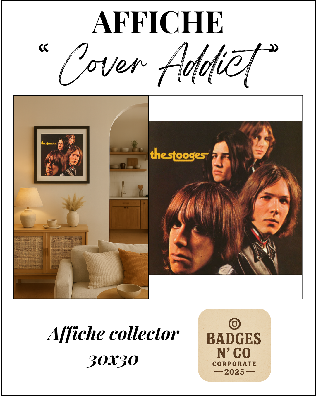 🖼️ The Stooges - Affiche de l’album The Stooges