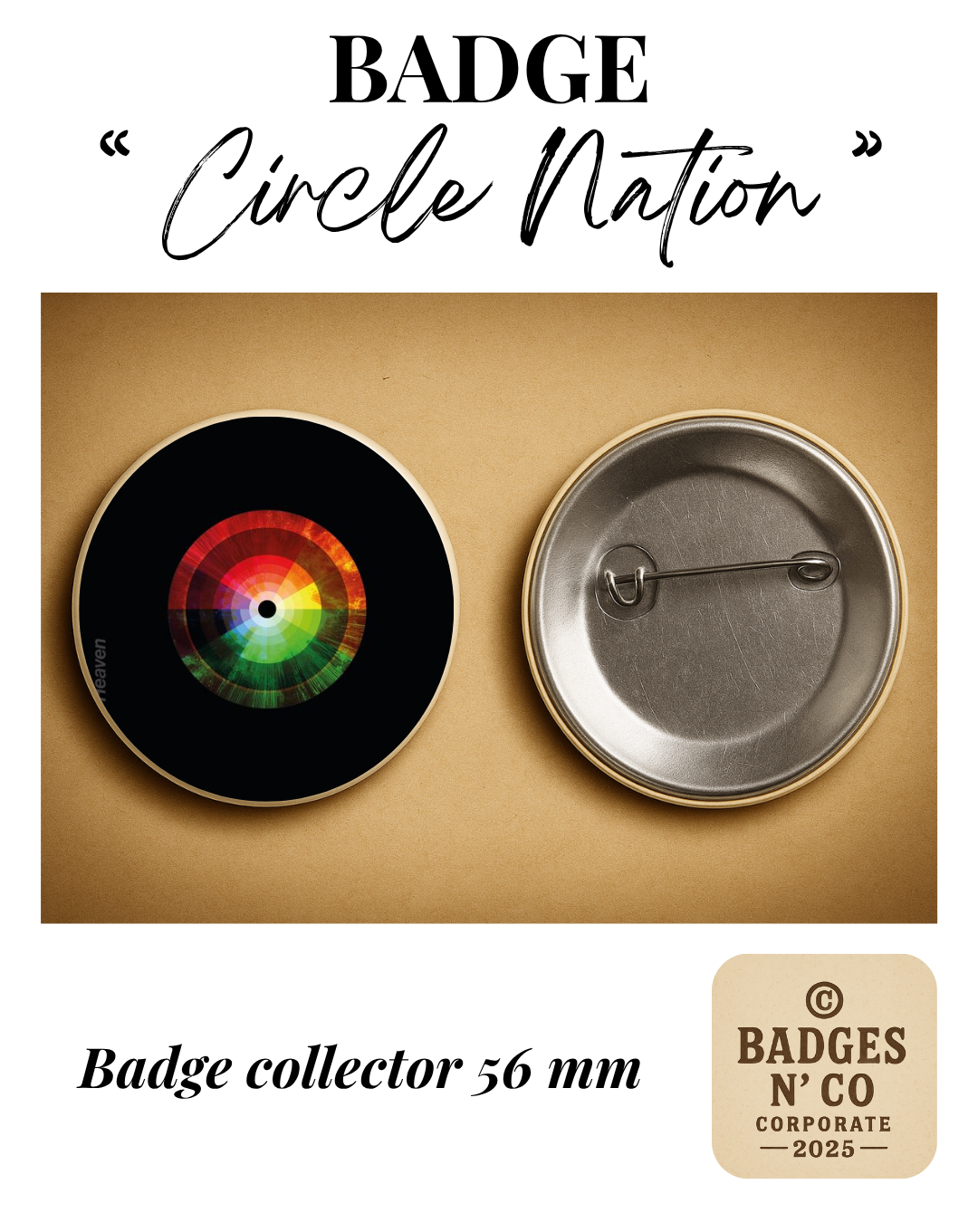 🌌 Archive – badge 56 mm : Le souffle électro-rock entre rêve et chaos 🎧