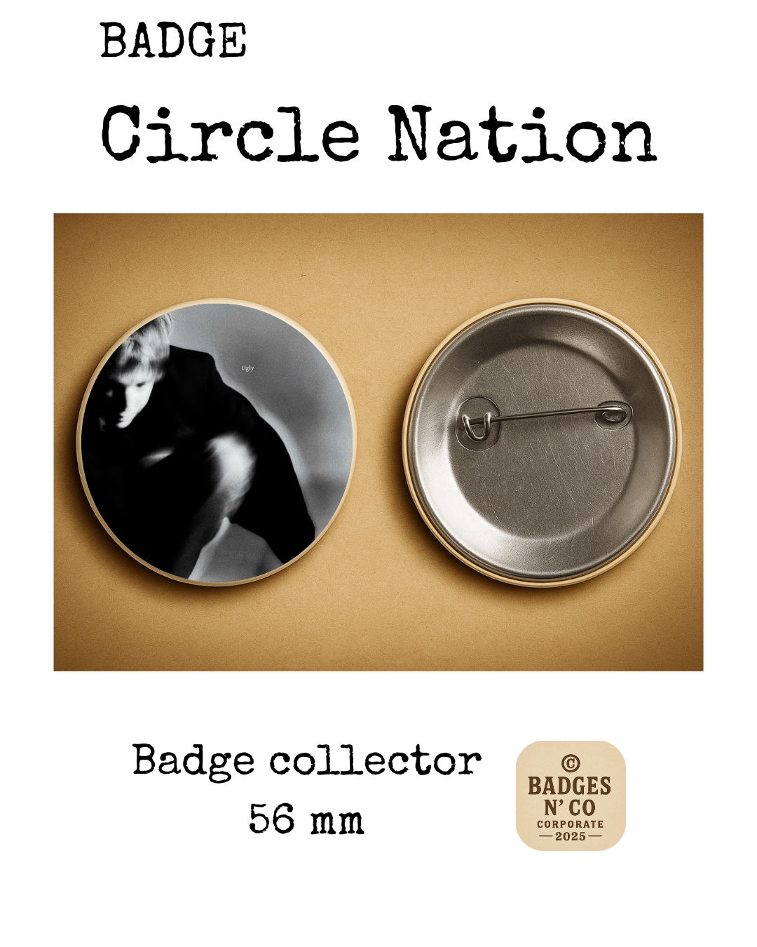 🌧️ Tom Odell – badge 56 mm : La mélancolie piano-voix ancrée dans l’élégance 🎹