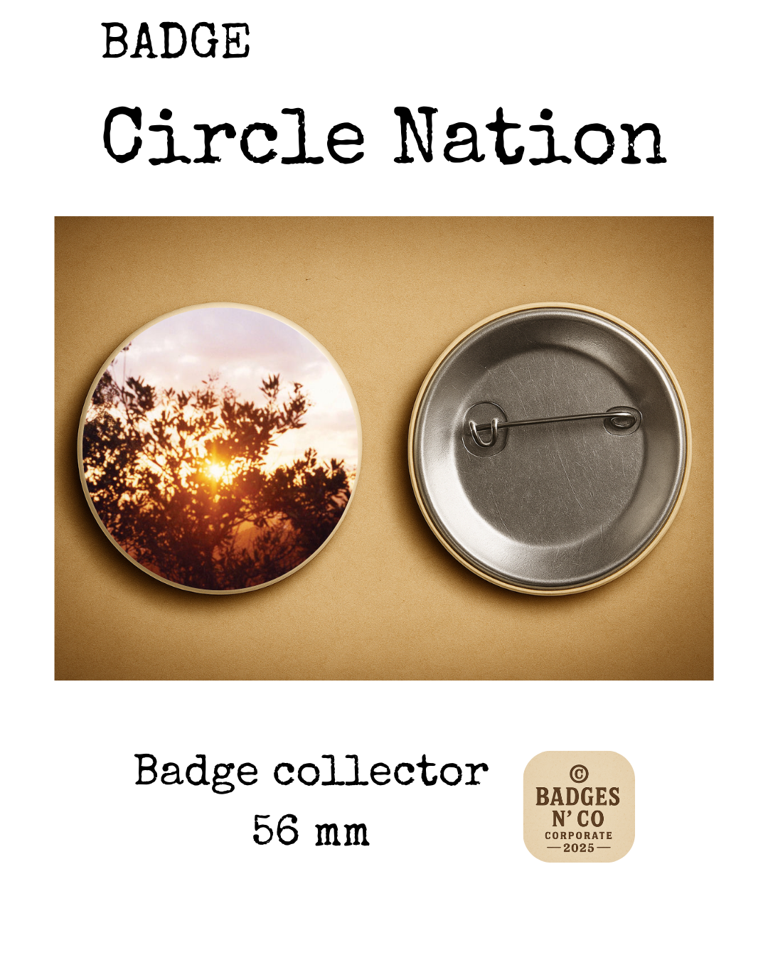 🌄 Kurt Vile – badge 56 mm : Le folk lo-fi en roue libre, sculpté dans la poussière sonore 🎸