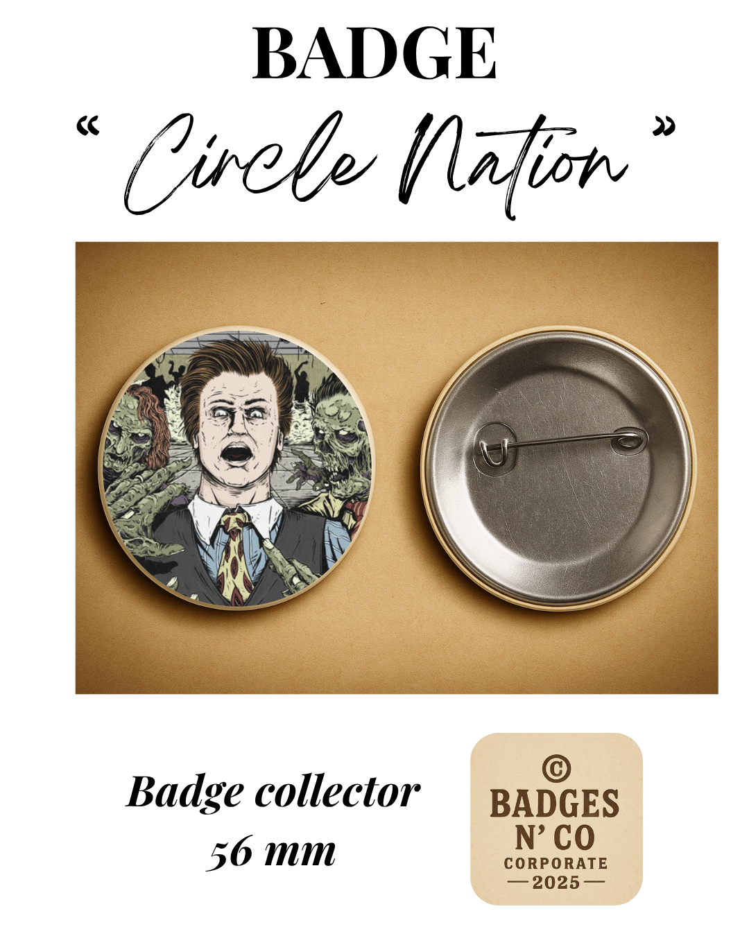 🐉 Imagine Dragons – badge 56 mm : L’énergie pop-rock gravée dans le feu 🎤