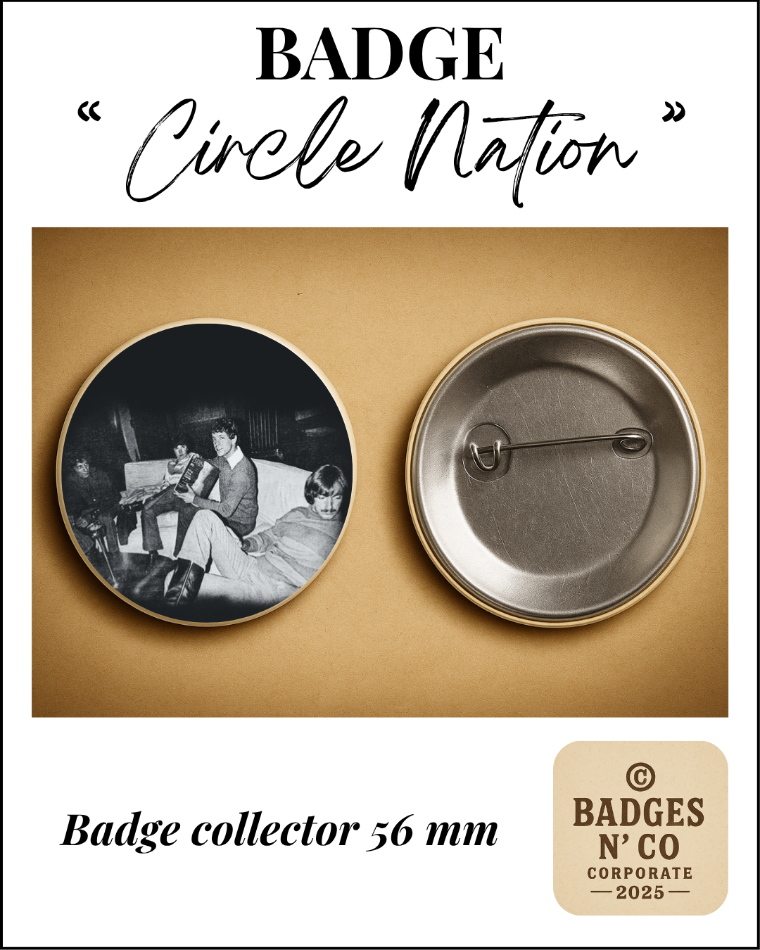 🎯 Badge 56 mm - The Velvet Underground - The Velvet Underground