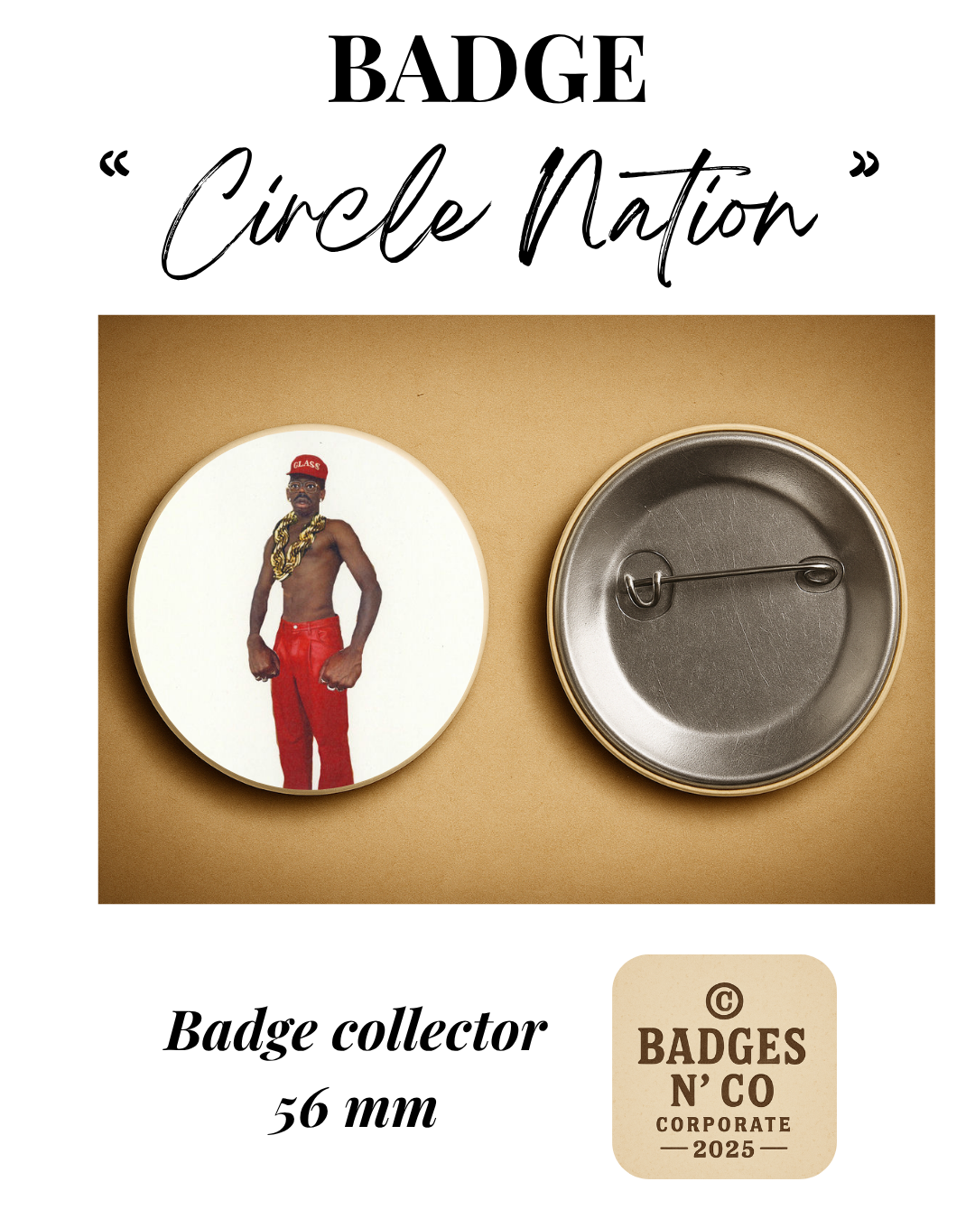 🌺 Tyler, The Creator – badge 56 mm : L’explosion créative taillée dans le chaos stylé 🎨