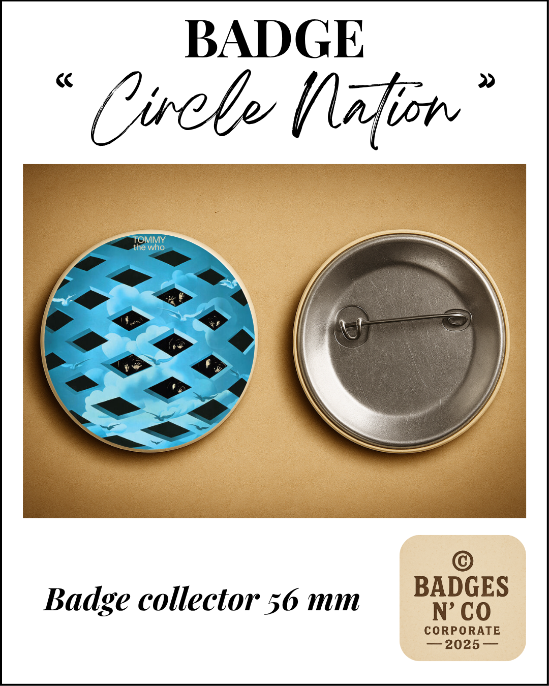 🎯 Badge 56 mm - The Who - Tommy