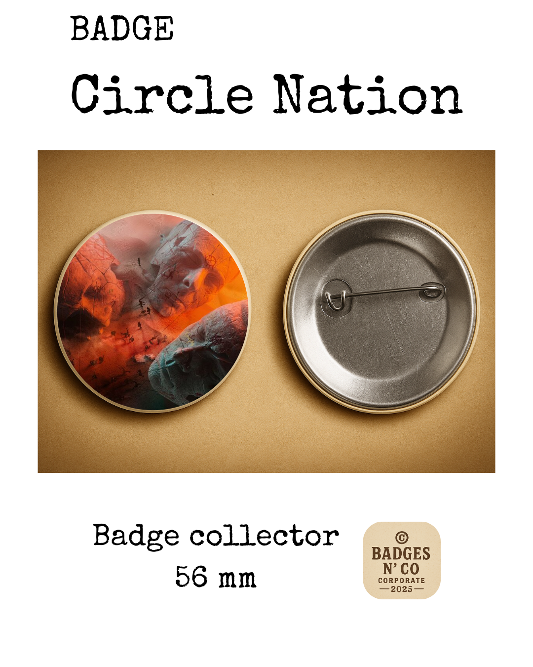 🚀 Muse – badge 56 mm : La déflagration rock venue d’un autre monde 🌌