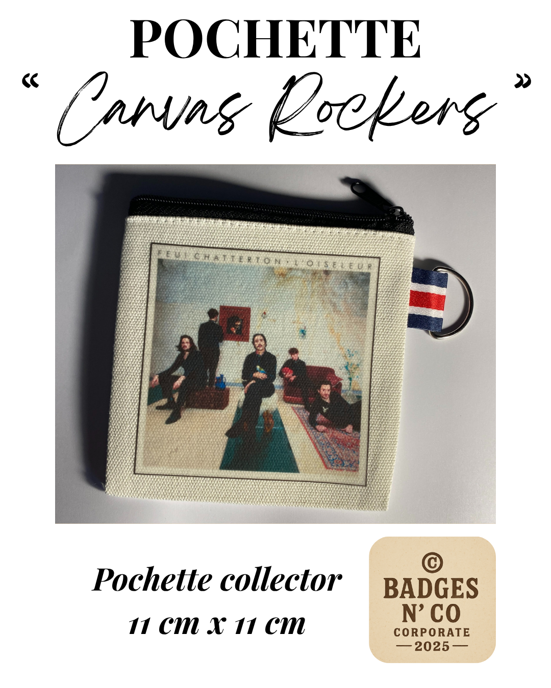 Feu! Chatterton – Pochette 11x11 cm – Canvas Rockers Collection (Copie)