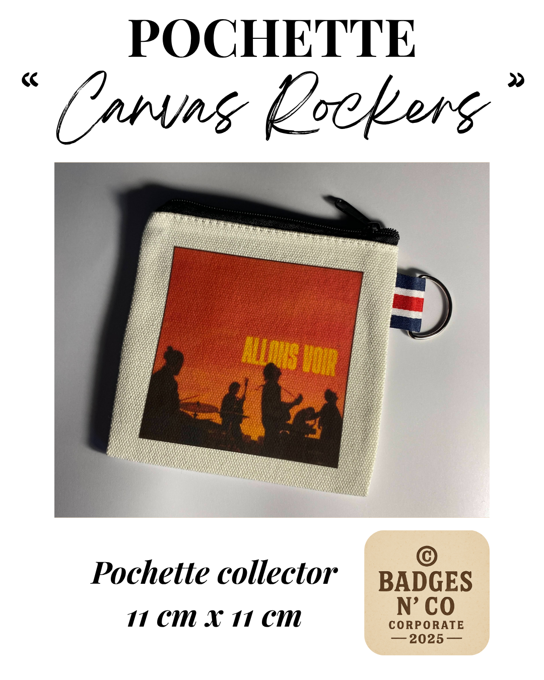 Feu! Chatterton – Pochette 11x11 cm – Canvas Rockers Collection