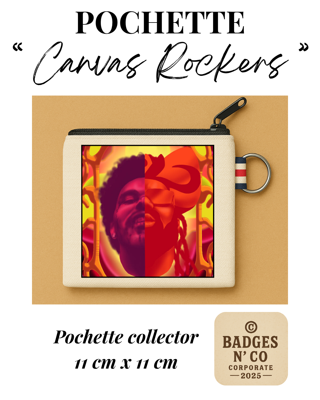 The Weeknd – Pochette 11x11 cm – Canvas Rockers Collection