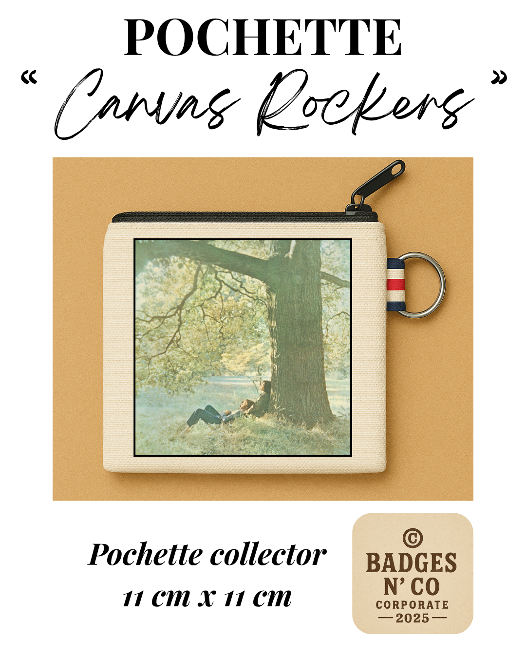 John Lennon – Pochette 11x11 cm – Canvas Rockers Collection