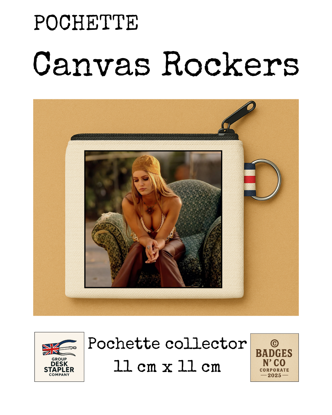 Vanessa Paradis – Pochette 11x11 cm – Canvas Rockers Collection