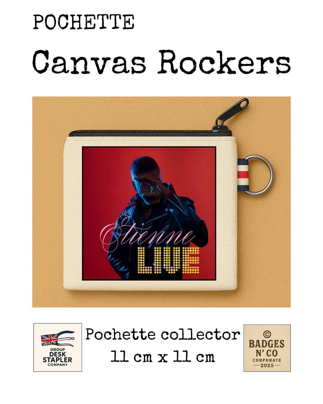 Étienne Daho – Pochette 11x11 cm – Canvas Rockers Collection