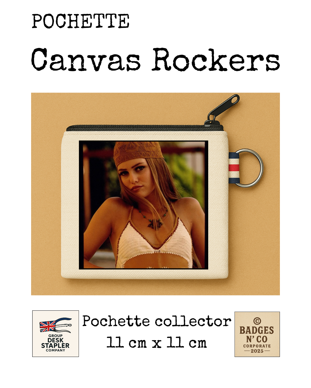 Vanessa Paradis – Pochette 11x11 cm – Canvas Rockers Collection