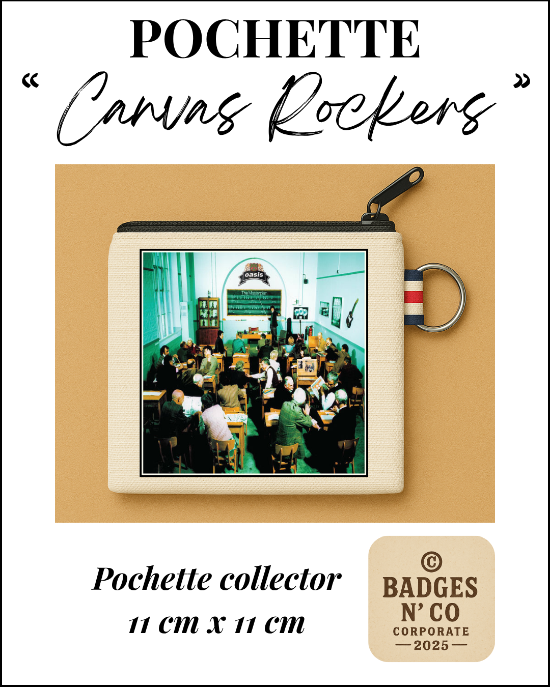 💿 Pochette 11x11 cm 100 % coton - Oasis - The Masterplan