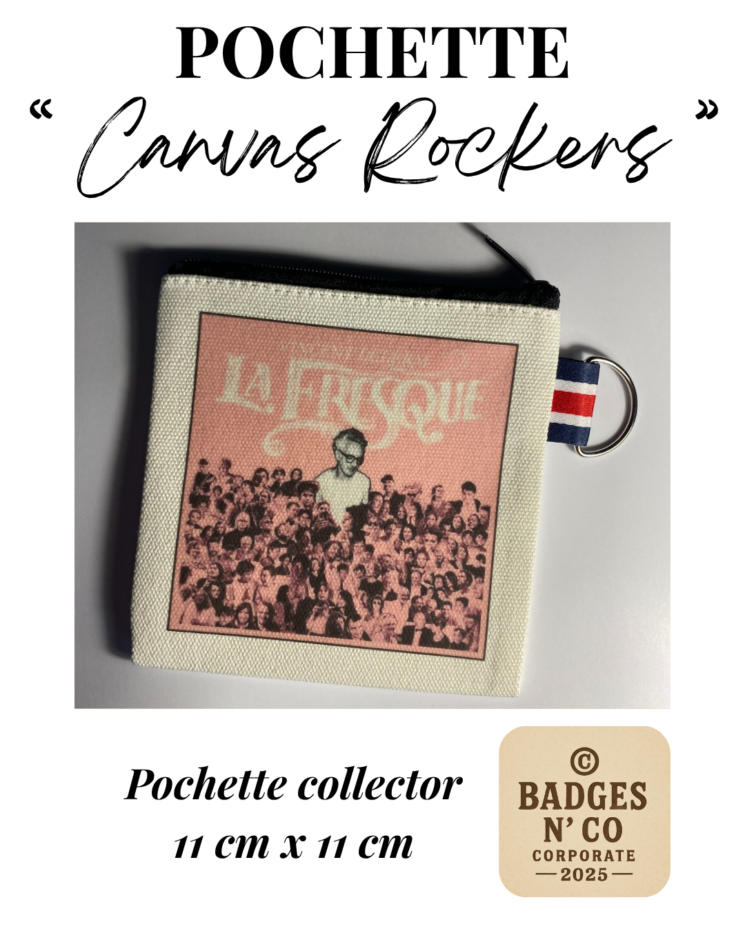 Vincent Delerm – Pochette 11x11 cm – Canvas Rockers Collection