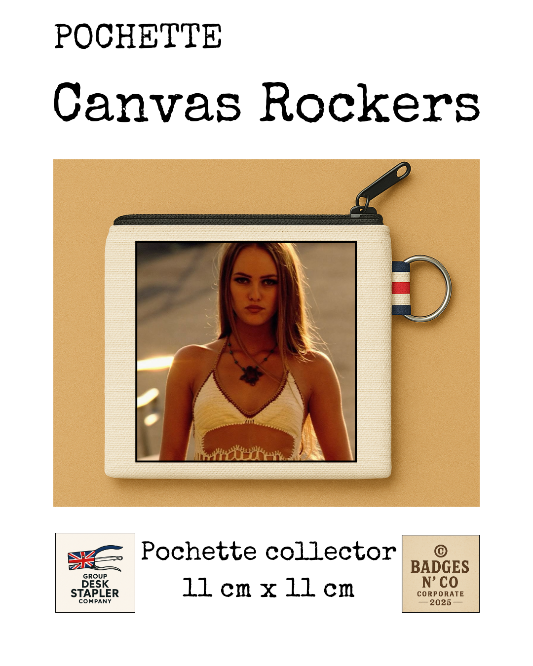 Vanessa Paradis – Pochette 11x11 cm – Canvas Rockers Collection