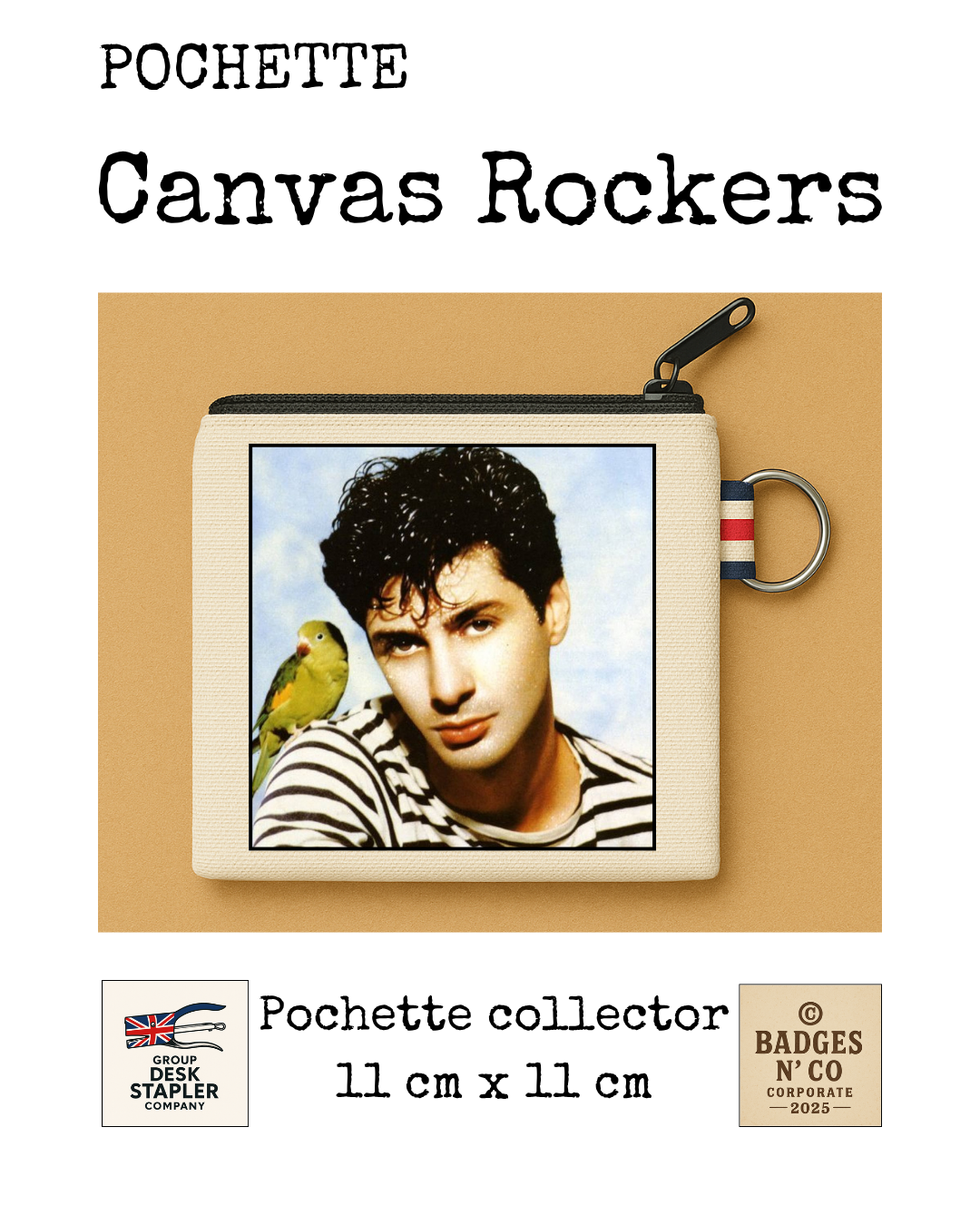 Étienne Daho – Pochette 11x11 cm – Canvas Rockers Collection