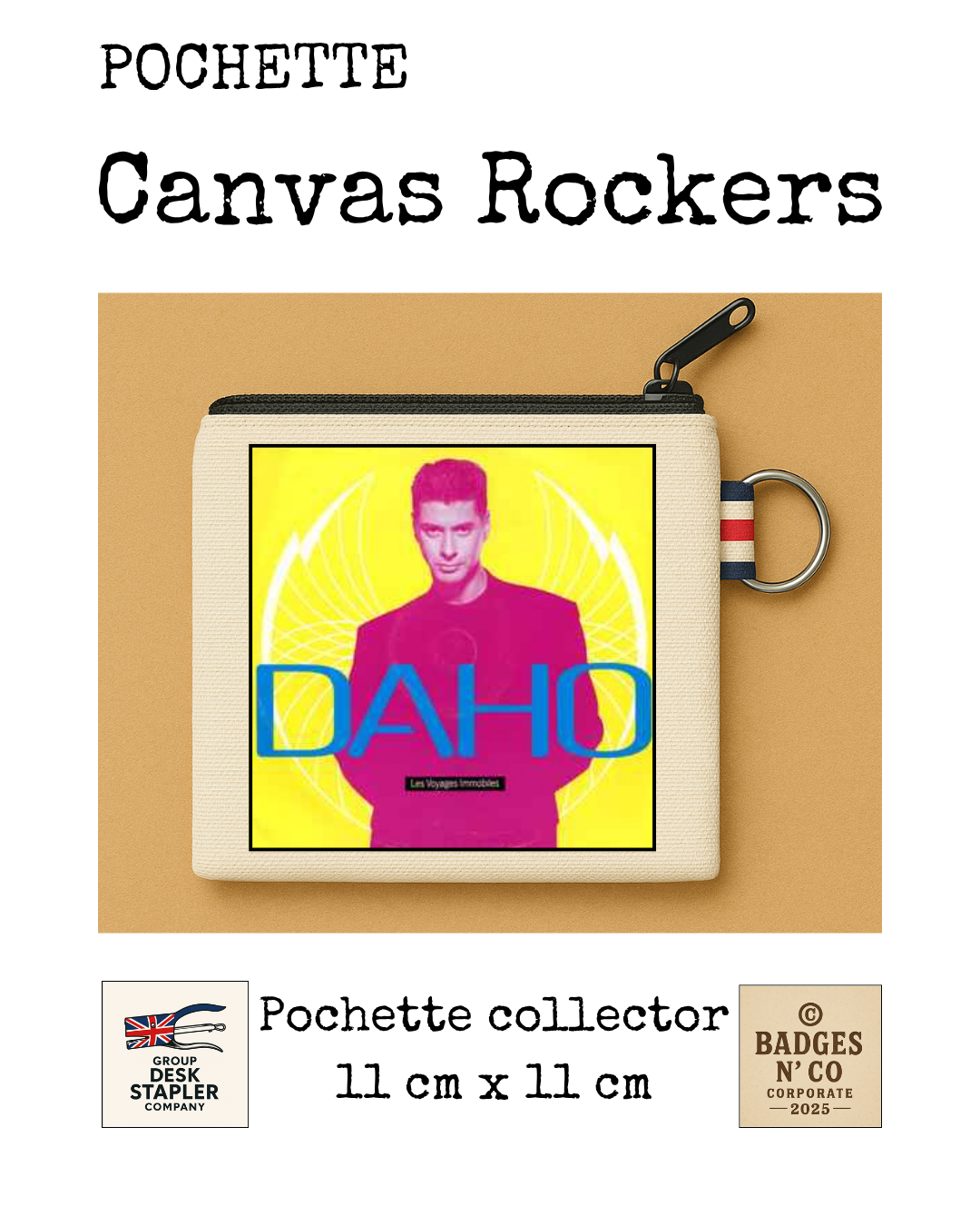 Étienne Daho – Pochette 11x11 cm – Canvas Rockers Collection