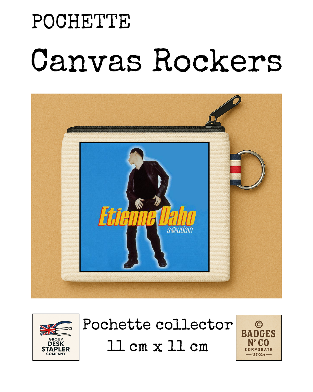 Étienne Daho – Pochette 11x11 cm – Canvas Rockers Collection