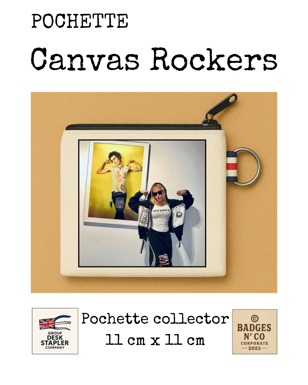 Madonna – Pochette 11x11 cm – Canvas Rockers Collection