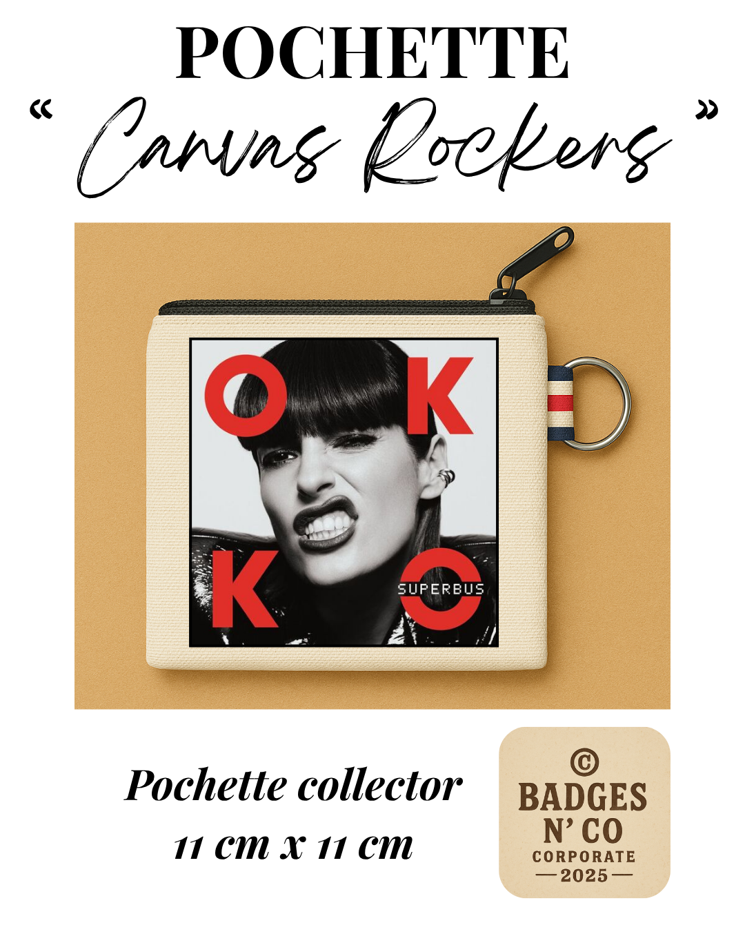 Superbus – Pochette 11x11 cm – Canvas Rockers Collection