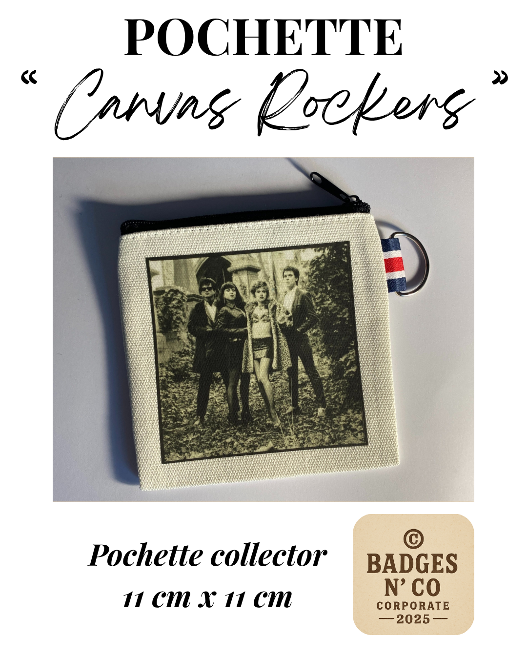 The Cramps – Pochette 11x11 cm – Canvas Rockers Collection