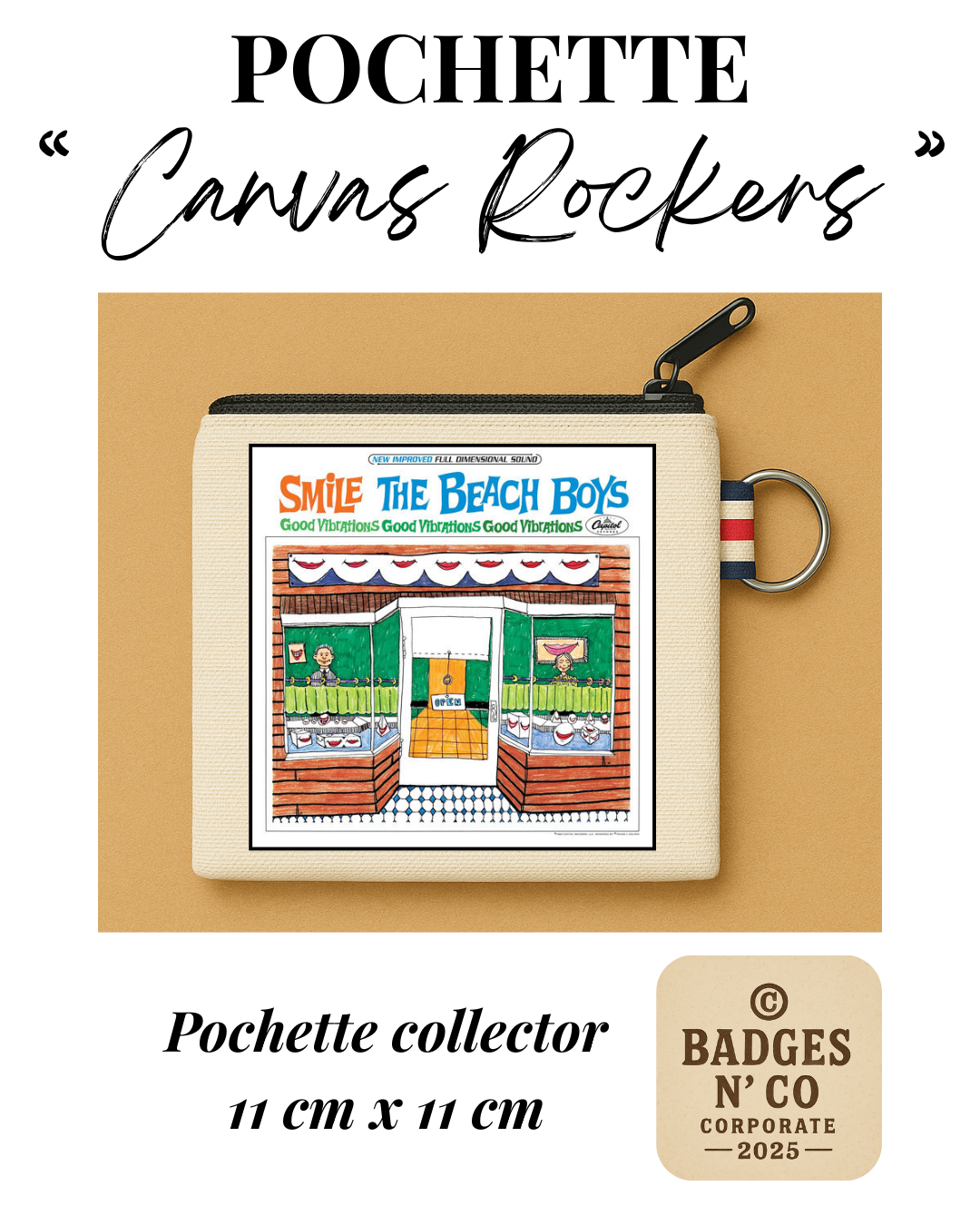 The Beach Boys – SMiLE – Pochette 11x11 cm – Canvas Rockers Collection