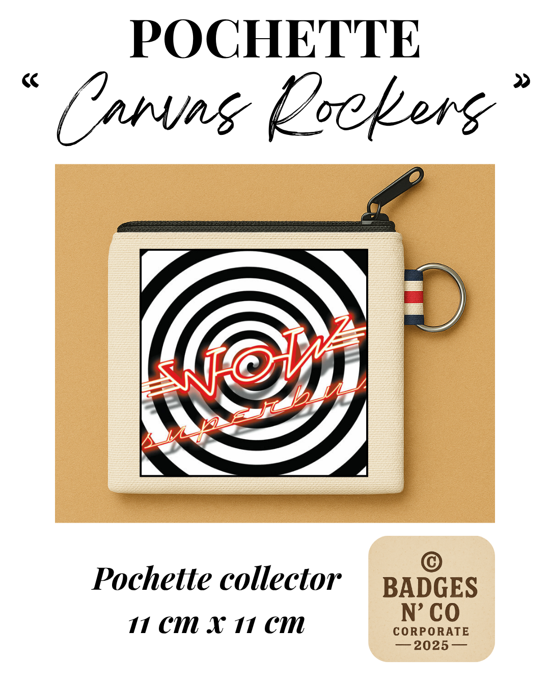 Superbus – Pochette 11x11 cm – Canvas Rockers Collection