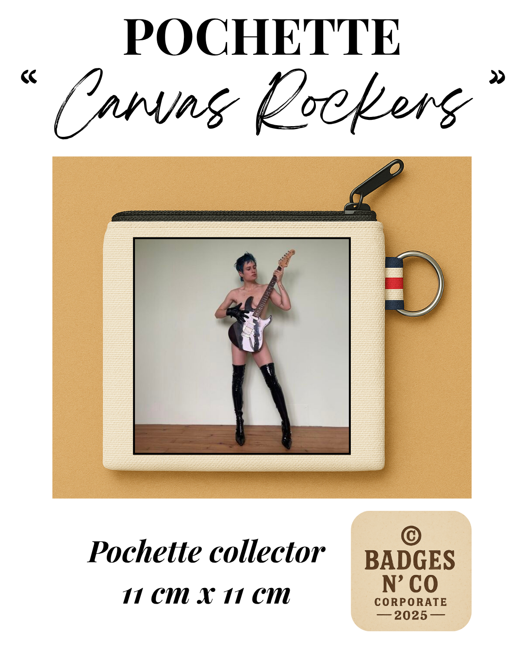 Cerrone – Pochette 11x11 cm – Canvas Rockers Collection