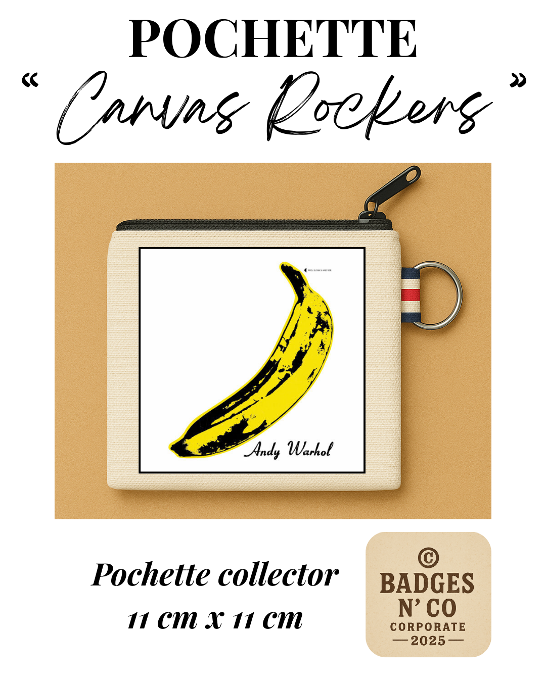 The Velvet Underground &amp; Nico – Pochette 11x11 cm – Canvas Rockers Collection