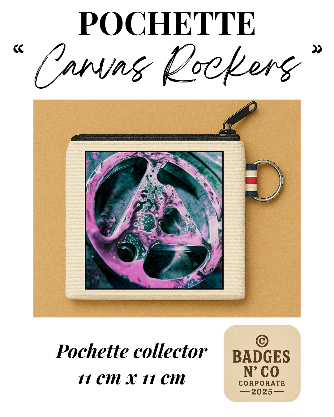 Linkin Park – Pochette 11x11 cm – Canvas Rockers Collection