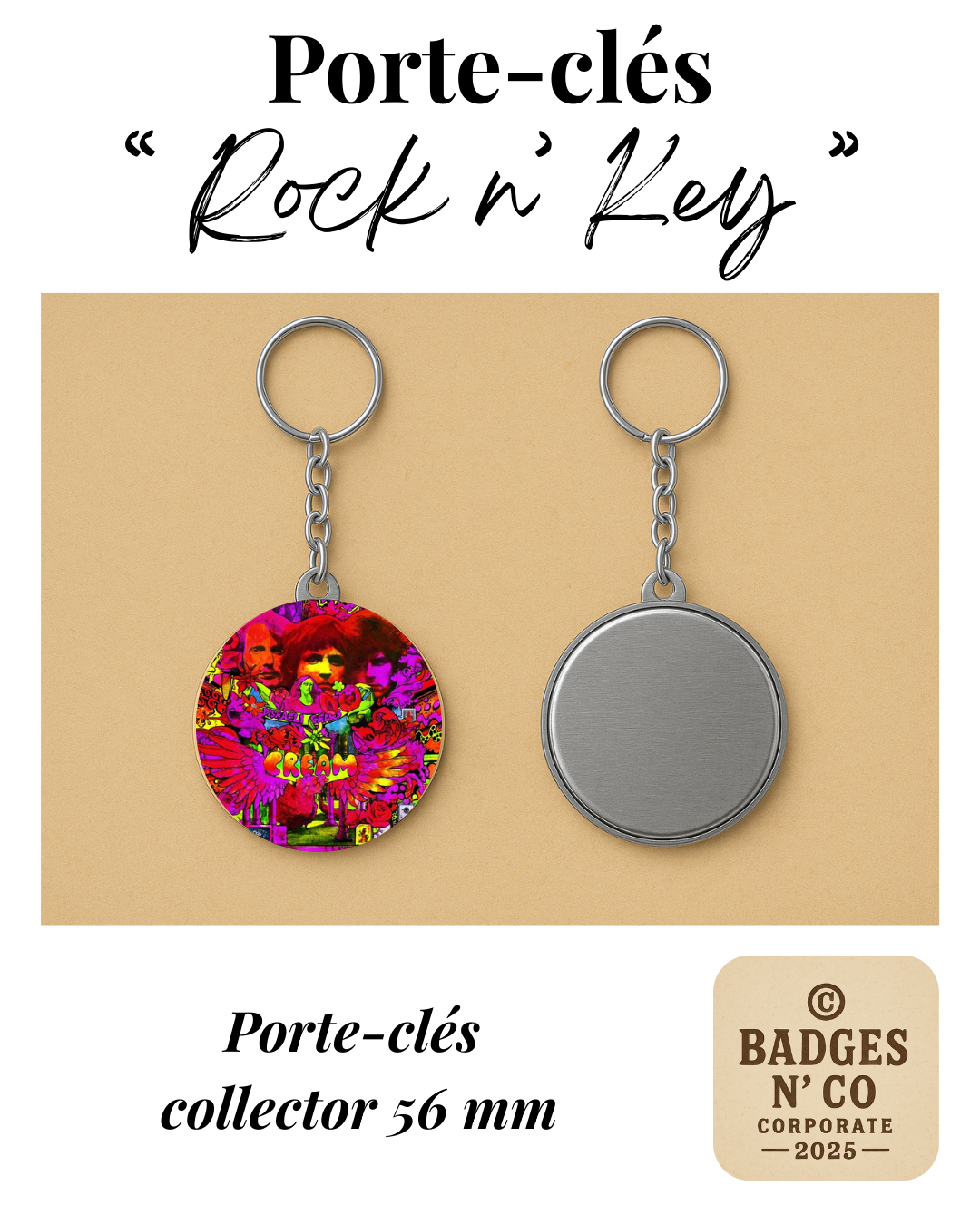 🔑 Porte-clés - Cream - Disraeli Gears